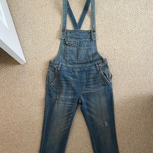 Free People Denim Overalls